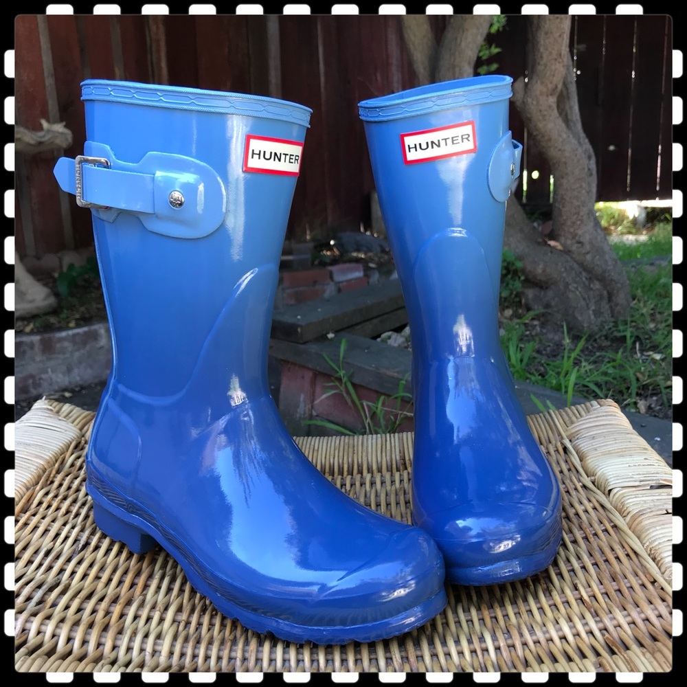 ❌SOLD❌Ombré blue Hunter short boots - Picture 3 of 6